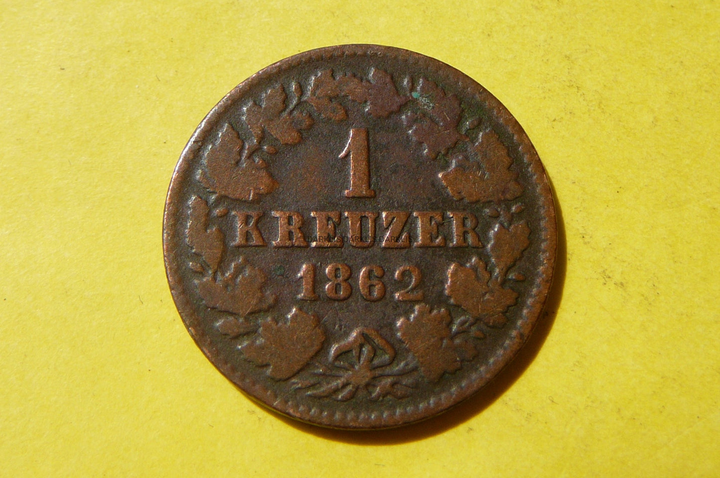KREUZER KRAJCAR KSIĘSTWO NASSAU 1862 STAN! darklis