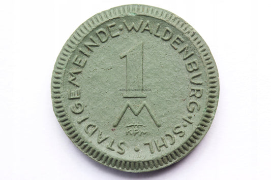 MARKA WALDENBURG WAŁBRZYCH 1921 - GÓRNIK CERAMIKA