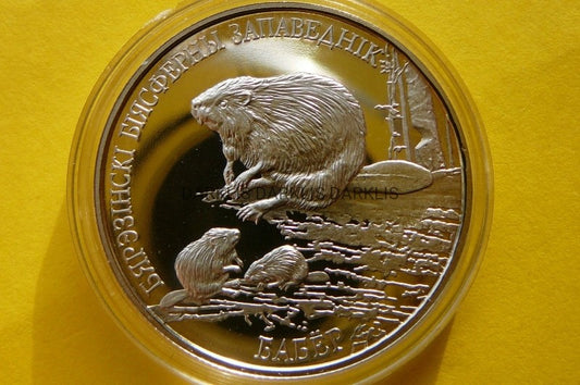 RUBEL BIAŁORUŚ 2002 BÓBR BEREZYŃSKI REZERWAT - UNC