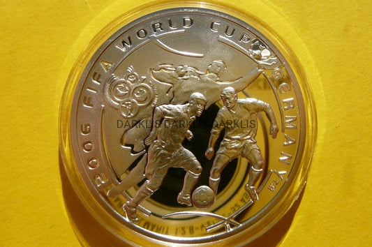 100 DRAM ARMENIA - PIŁKA NOŻNA MUNDIAL 2006 Ag 925