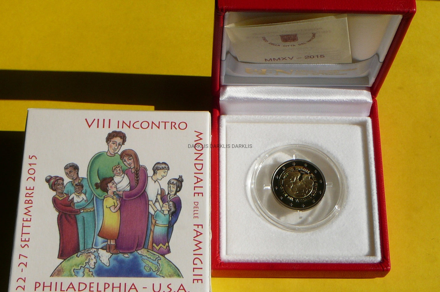 2 EURO WATYKAN 2015 ŚWIATOWE SPOTKANIE RODZIN PROOF