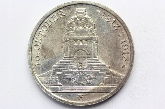 3 MARKI KAISERREICH SAKSONIA 1913 LIPSK POMNIK Nr5
