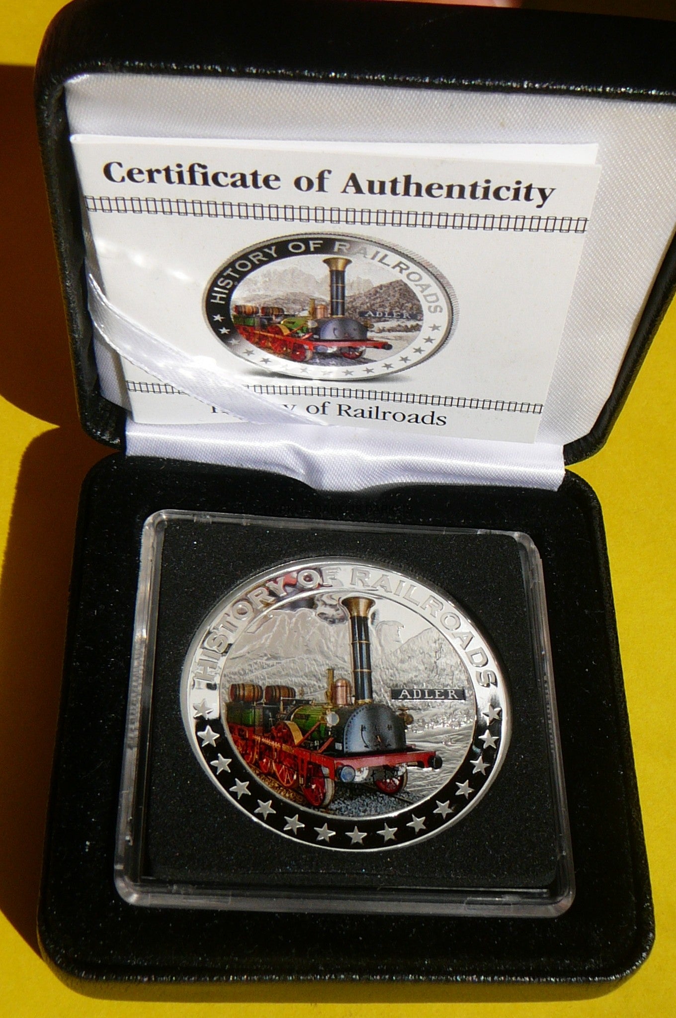 5$ LIBERIA 2011 HISTORIA KOLEI POCIĄG ADLER Ag 999
