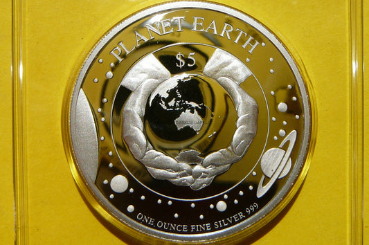 1$ ISL SALOMON 2016 PLANETA ZIEMIA Ag Oz RZADKA