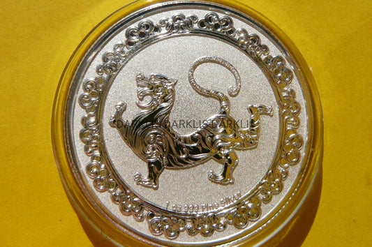 2$ NIUE 2019 BIAŁY TYGRYS STRAŻNICY NIEBA Ag999 Oz