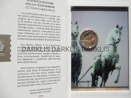2 EURO SAN MARINO 2015 ZJEDNOCZENIE NIEMIE darklis