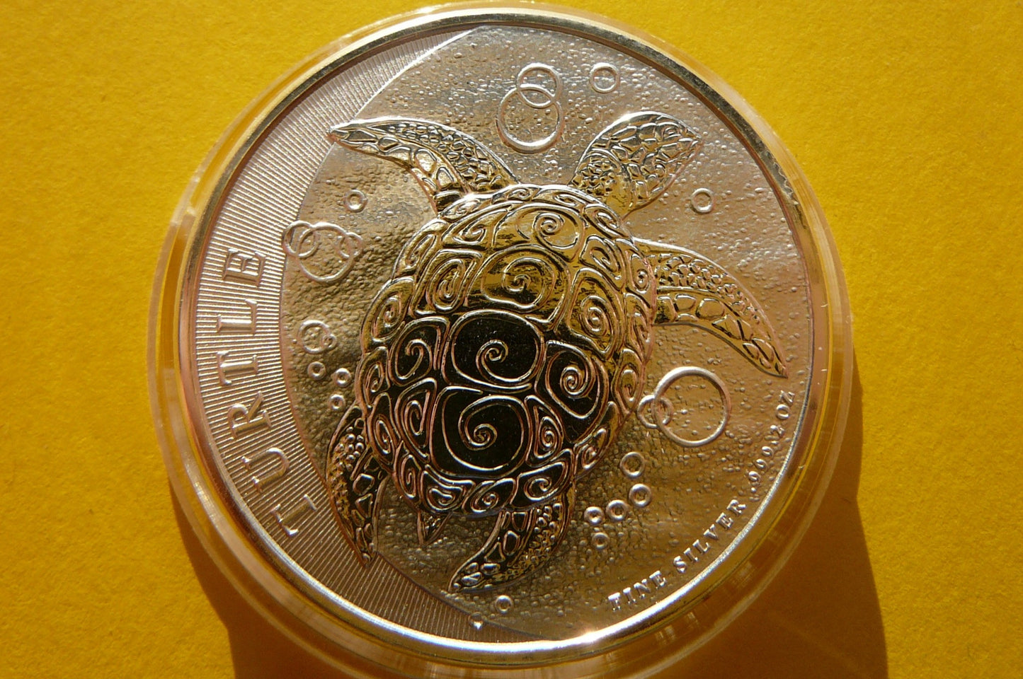 5$ NIUE 2015 ŻÓŁW SZYLKRETOWY SREBRO 999 2Oz