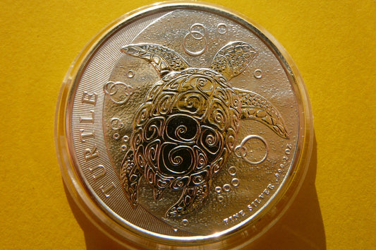 5$ NIUE 2015 ŻÓŁW SZYLKRETOWY SREBRO 999 2Oz