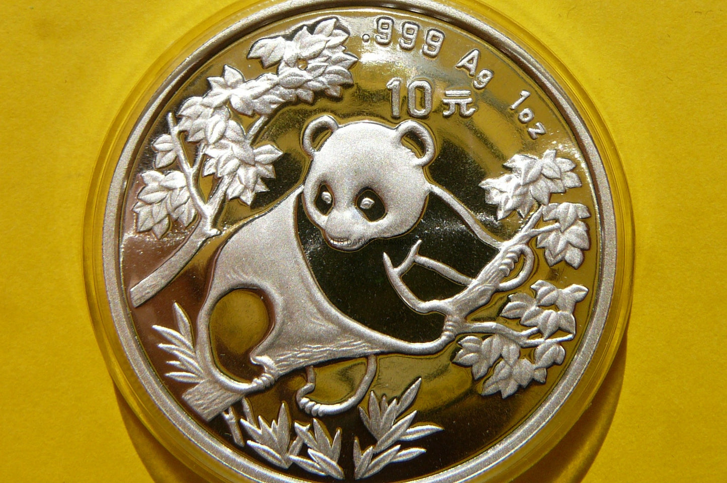 10 YUAN CHINY 1992 PANDA WIELKA Ag 999 Oz PROOF+CE