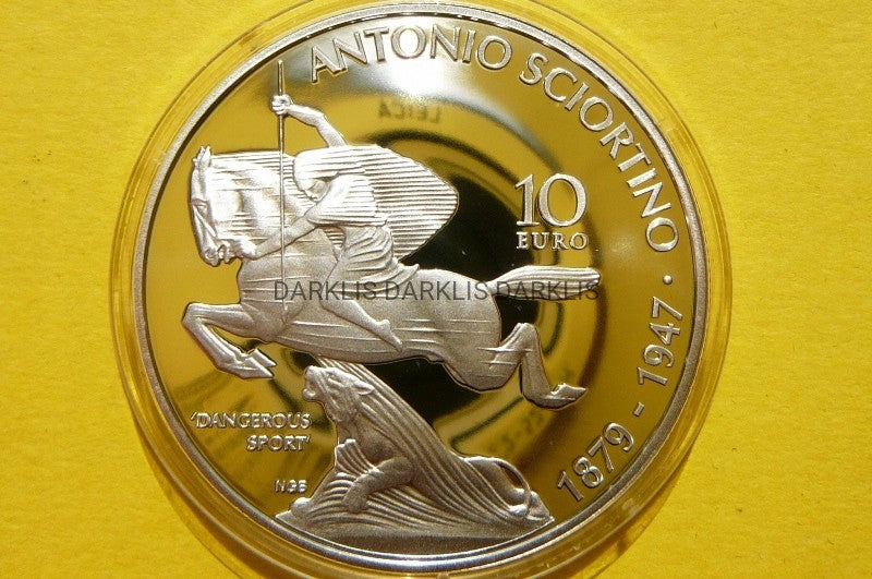 10 EURO MALTA 2016 ANTONIO SCIORTINO Ag RZADKA!!!