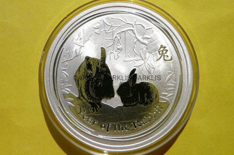 1/2$ AUSTRALIA 2011 ROK KRÓLIK RABBIT LUNAR Ag 999