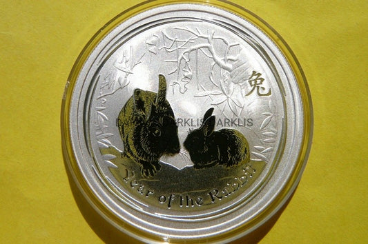 1/2$ AUSTRALIA 2011 ROK KRÓLIK RABBIT LUNAR Ag 999