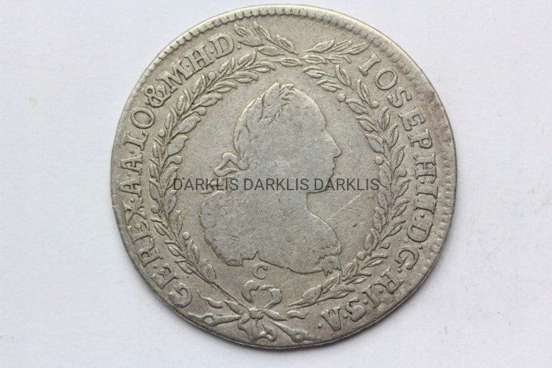 20 KRAJCARÓW AUSTRIA 1769 C PRAGA JÓZEF II ST2-/3+