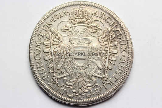 TALAR AUSTRIA 1713 - ŚW. CES KAROL VI - B.RZADKA!!