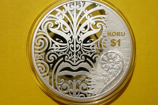 1$ NOWA ZELANDIA 2013 KORU BÓG LASU Ag Oz RZADKA