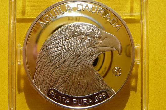 10 DINAR ANDORA 2011 ORZEŁ PRZEDNI PRIV F15 Ag 925