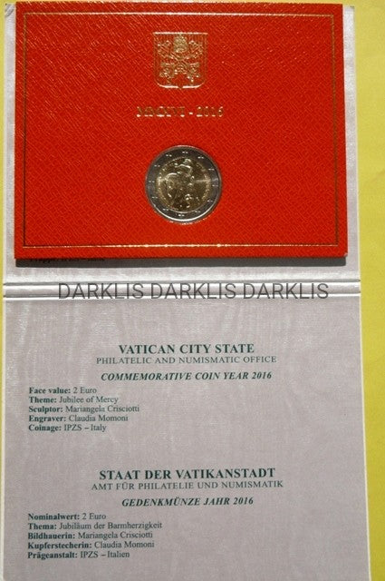2 EURO - WATYKAN 2016 - ROK MIŁOSIERDZIA - darklis