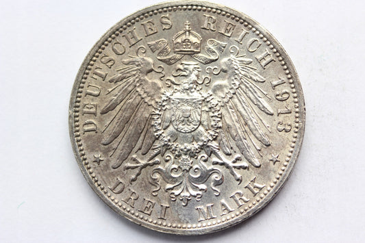 3 MARKI KAISERREICH SAKSONIA 1913 LIPSK POMNIK Nr5