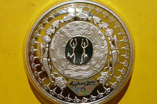 5$ AUSTRALIA 2000 KROKODYL ŻÓŁW SYDNEY Ag 999 Oz