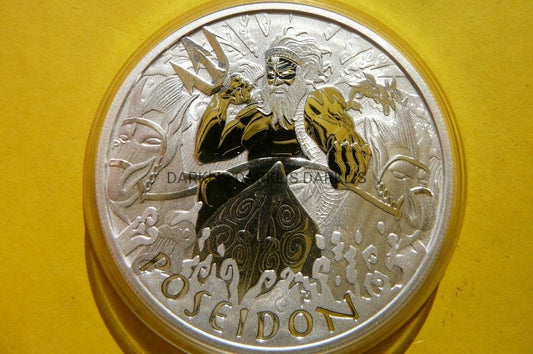 1$ TUVALU 2021 POSEJDON BOGOWIE OLIMPU Ag 999 Oz