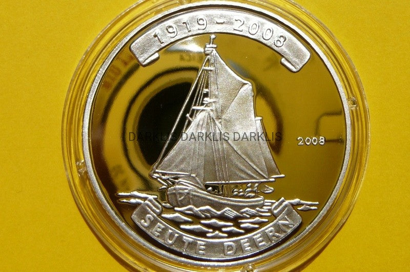 5 WON KOREA 2008 ŻAGLOWIEC SEUTE DEERN SREBRO 999