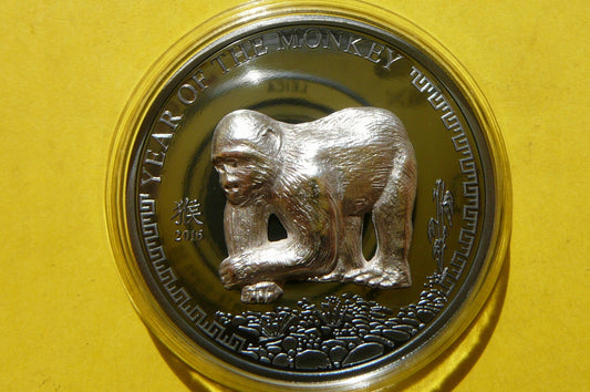 500 TUGRIK MONGOLIA 2016 ROK MAŁPY GORYL ZODIAK