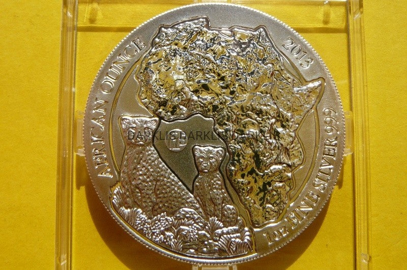 50 MIRONGO RWANDA 2013 GEPARD PRIVY F15 Ag 999 Oz