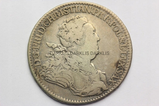2/3 TALARA POLSKA 1763 DREZNO - FRYDERYK KRYSTIAN