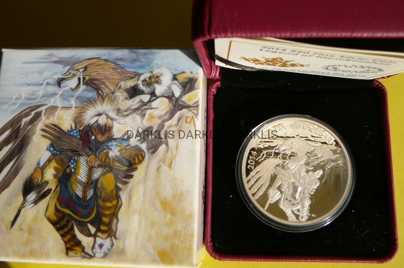 KANADA 20$ 2014 INDIANIN NANABOOZHOO KOLOR Ag 999 Oz