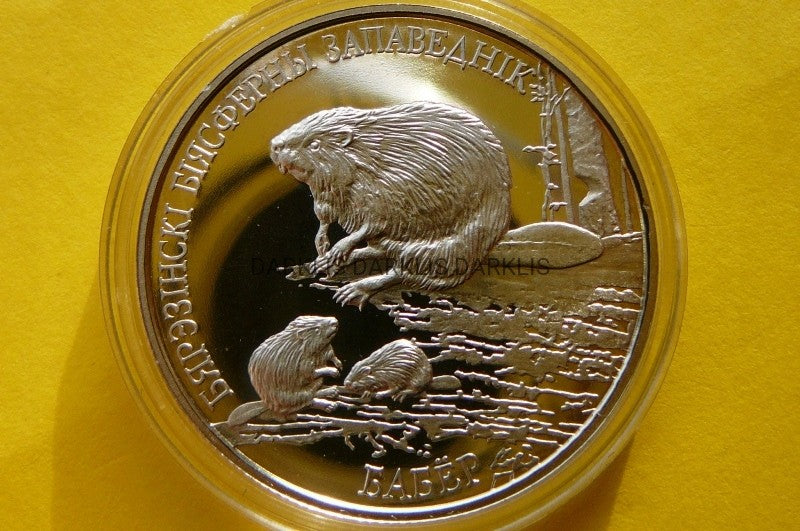 RUBEL BIAŁORUŚ 2002 BÓBR BEREZYŃSKI REZERWAT - UNC