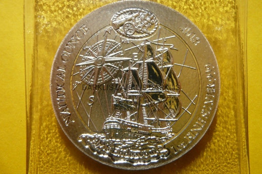 50 FR RWANDA 2018 ŻAGLOWIEC ENDEAVOUR Ag 999 Oz
