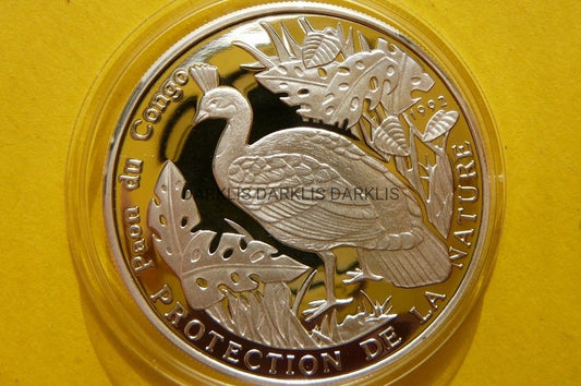 500 FR KONGO 1992 PAW - ZAGROŻONE GATUNKI -Ag 999