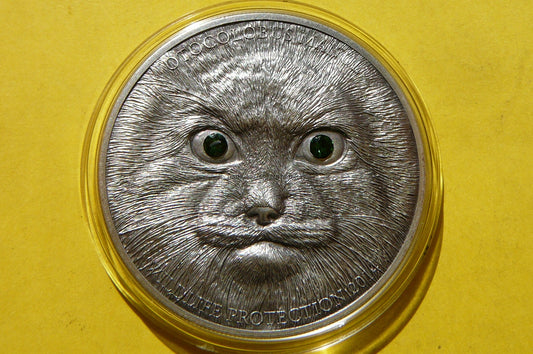 500 TUGRIK MONGOLIA 2014 MANUL STEPOWY RZADKA +CER