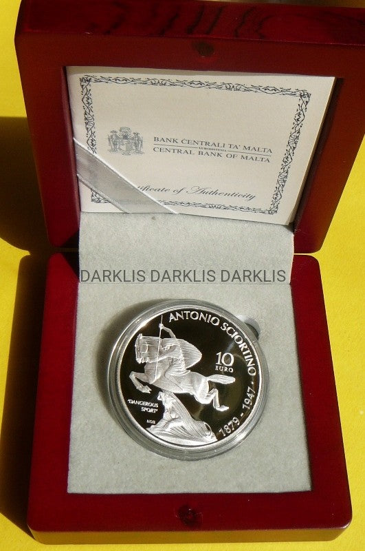 10 EURO MALTA 2016 ANTONIO SCIORTINO Ag RZADKA!!!