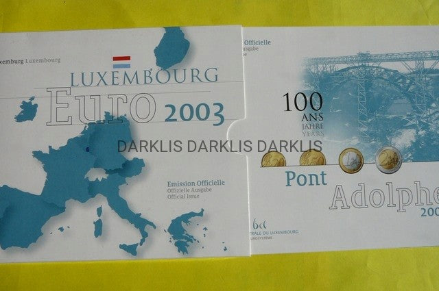 KMS LUKSEMBURG 2003 - KSIĄŻE ADOLPHE -100 ROCZNICA