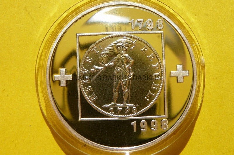 20 FR SZWAJCARIA 1998 200 LECIE REPUBLIKA HELWECKA