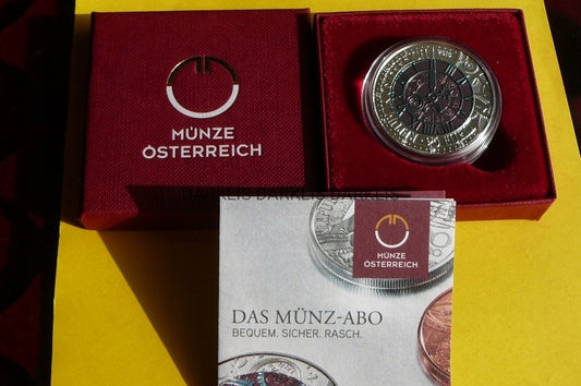 25 EURO AUSTRIA 2016 CZAS -DIE ZEIT TIME +NIOB +CE