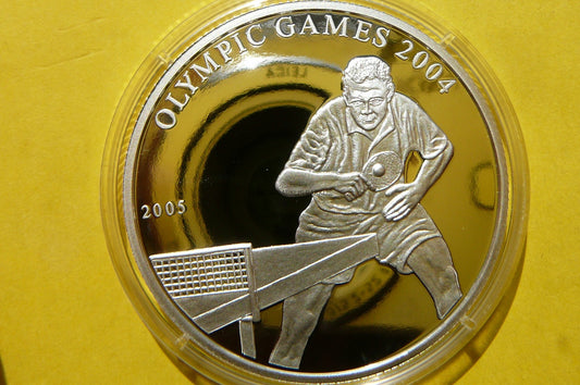 500 TUGRIK MONGOLIA 2005 TENIS OLIMPIADA RZADKA Ag