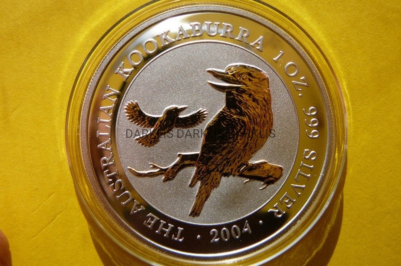 $ AUSTRALIA 2004 KOOKABURRA SREBRO/ZŁOTO 999 UNCJA