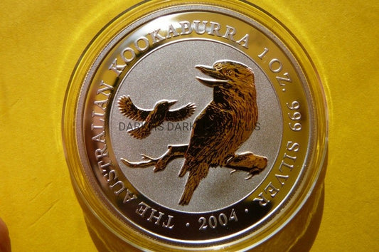 $ AUSTRALIA 2004 KOOKABURRA SREBRO/ZŁOTO 999 UNCJA