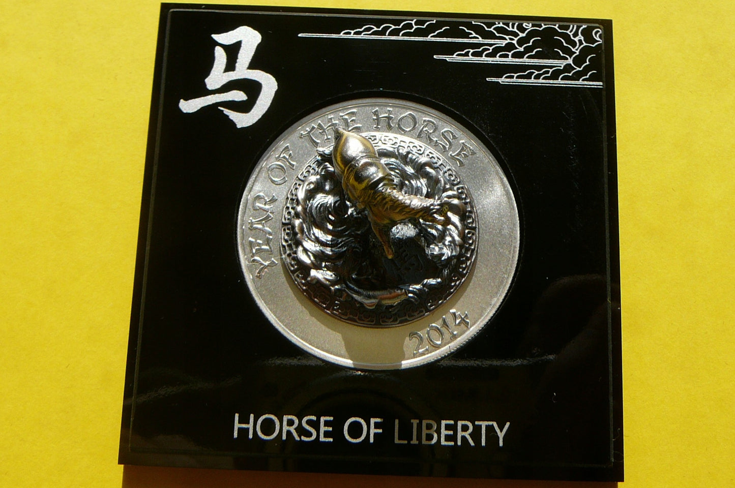 HORSE RWANDA 2014 ROK KONIA RZADKA 3D AgAu REDGOLD