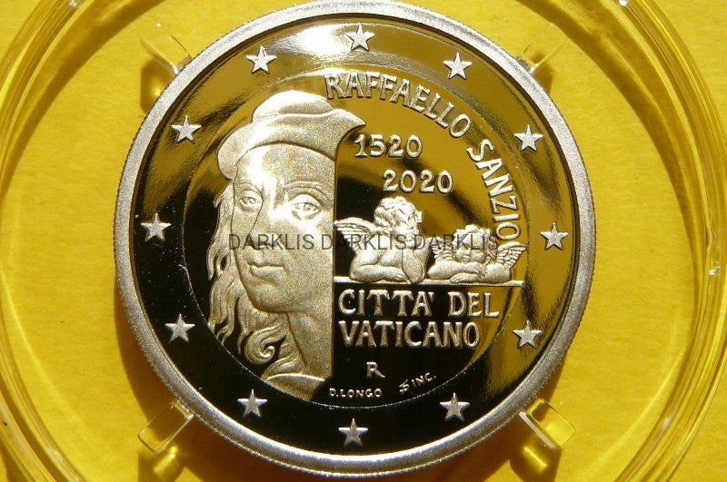 2 EURO WATYKAN 2020 RAFAEL SANTI PROOF MENNICZA