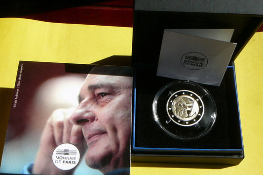 2 EURO FRANCJA 2022 - JACQUES CHIRAC RZADKA PROOF