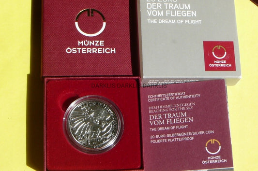 20 EURO AUSTRIA 2019 IKAR STRACH PRZED LATANIEM Ag