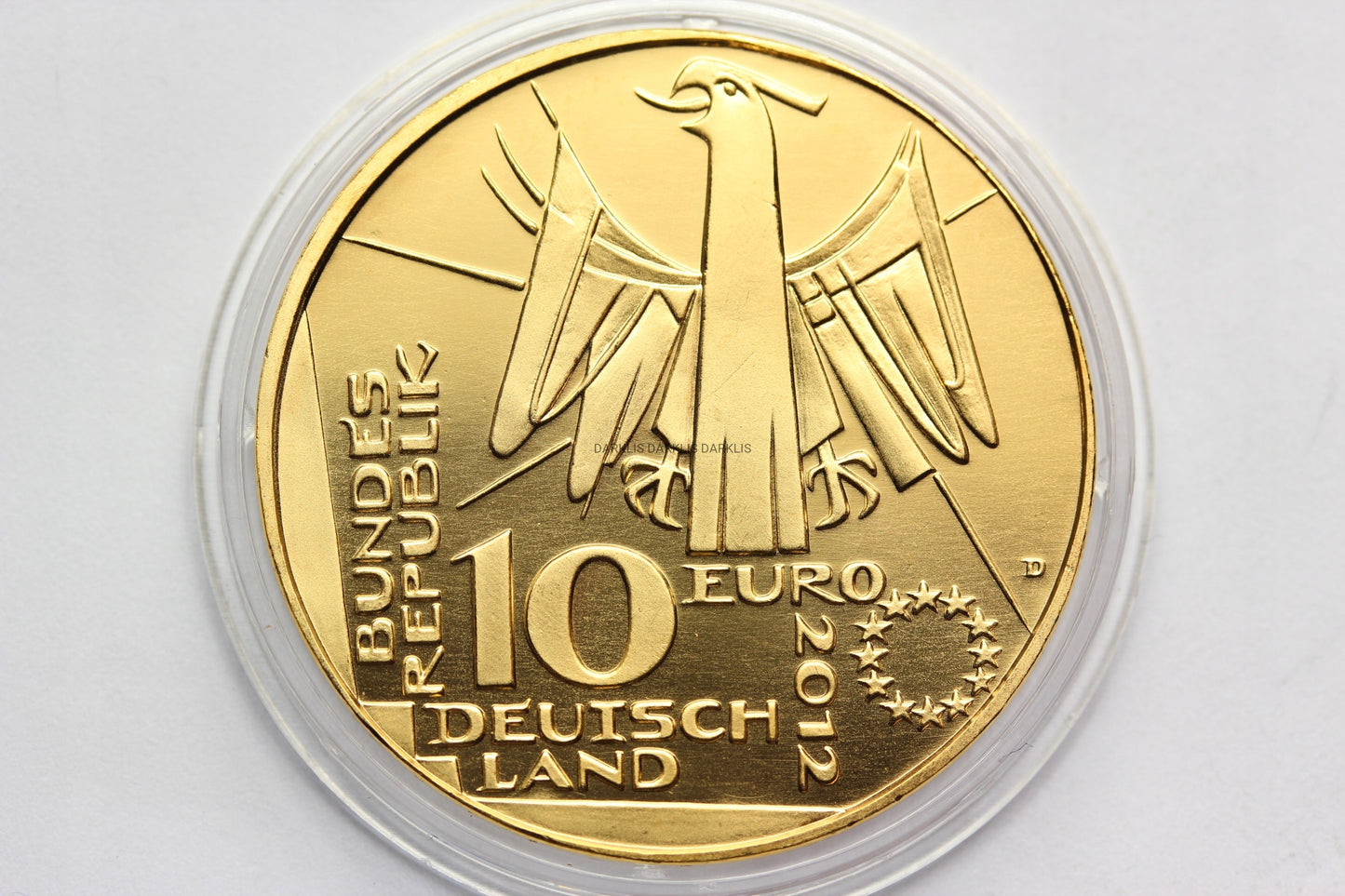 *10 EURO NIEMCY 2012 BIBLIOTEKA NARODOWA 24K ZŁOTO