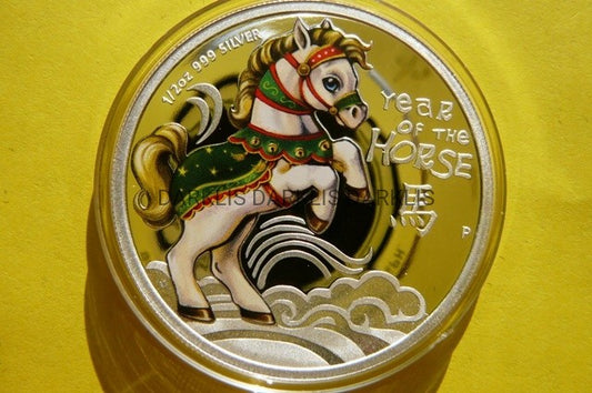 1/2$ COOK ISL 2014 KOŃ ROK KONIA SREBRO 999 PROOF