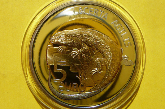5 EURO LUKSEMBURG 2021 JASZCZURKA ZWINKA RZADKA Ag