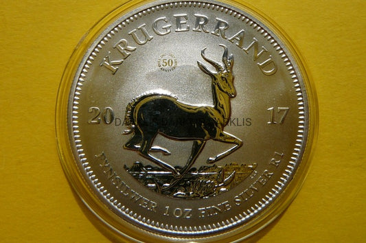 KRUGERRAND SOUTH AFRICA 2017 GAZELA PRIVY 50 Ag 99