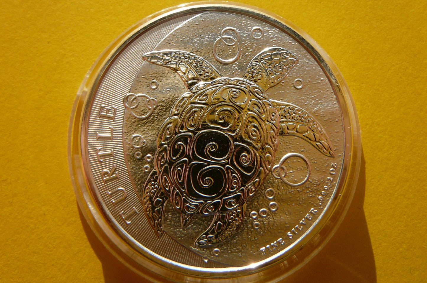 5$ NIUE 2015 ŻÓŁW SZYLKRETOWY SREBRO 999 2Oz
