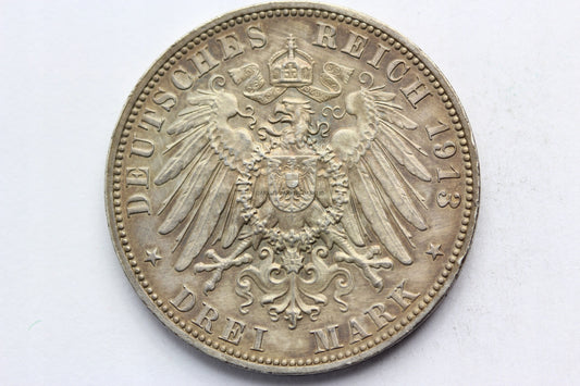3 MARKI KAISERREICH SAKSONIA 1913 LIPSK POMNIK Nr2